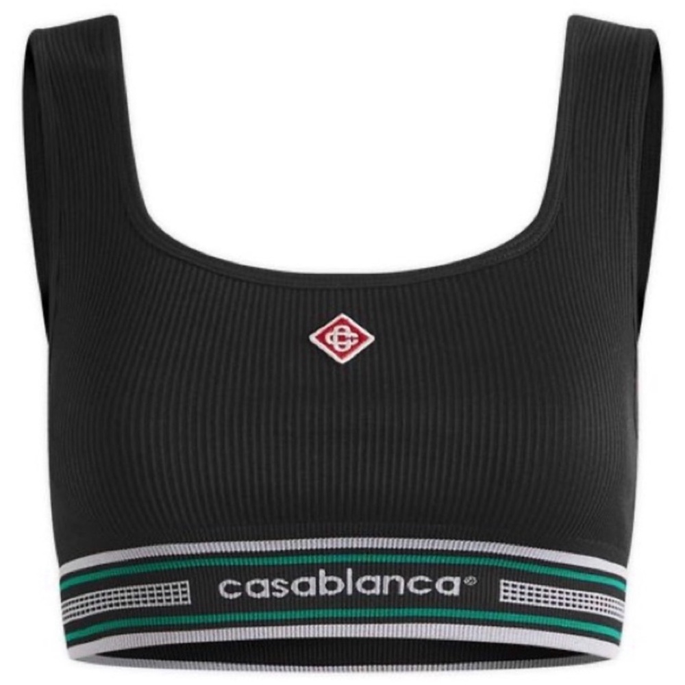 Casablanca crop top, never worn, size L/XL but fits like a S/M